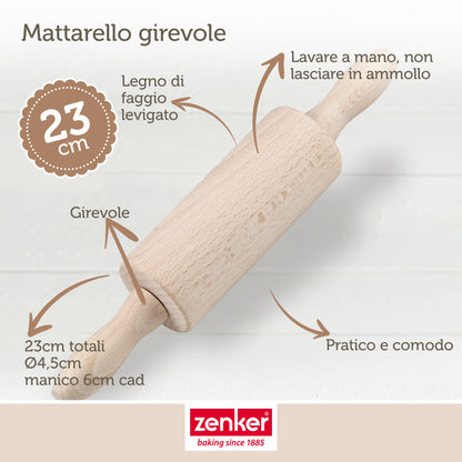 Mini mattarello girevole