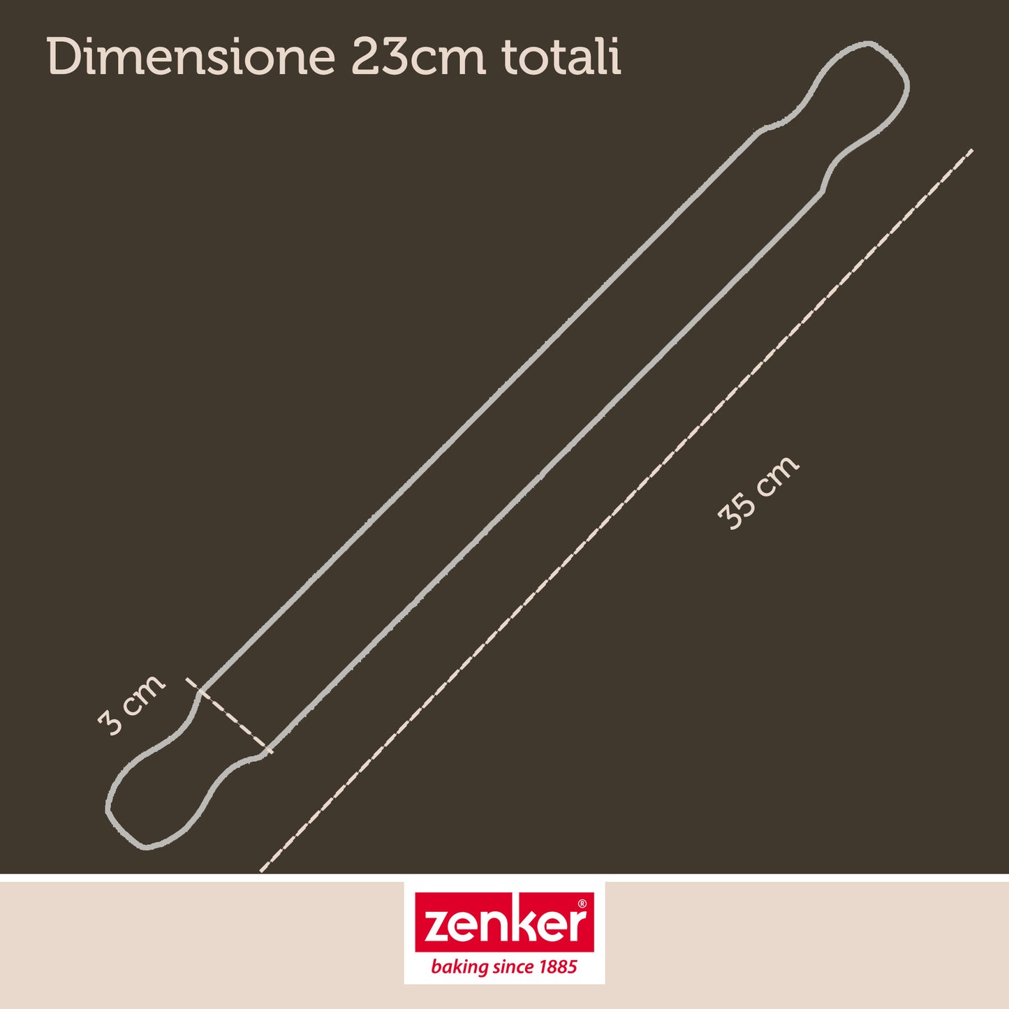Mattarello legno per pasta di zucchero
