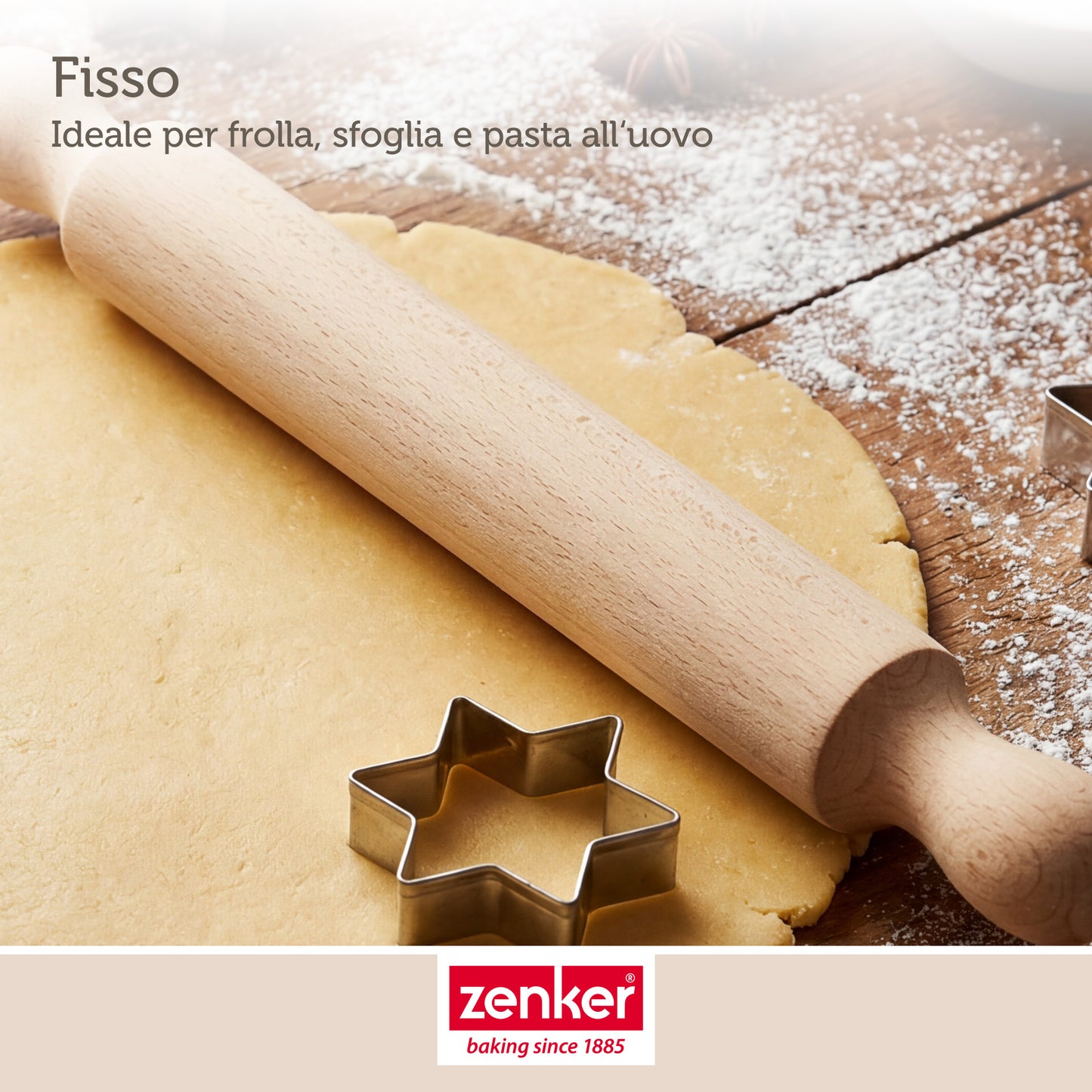 Mattarello legno per pasta di zucchero