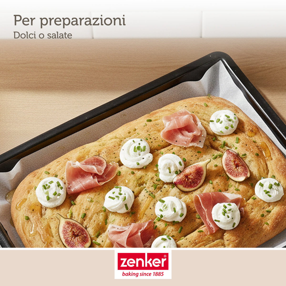 Set di 2 teglie da forno, 42x32 cm, Linea Black Metallic