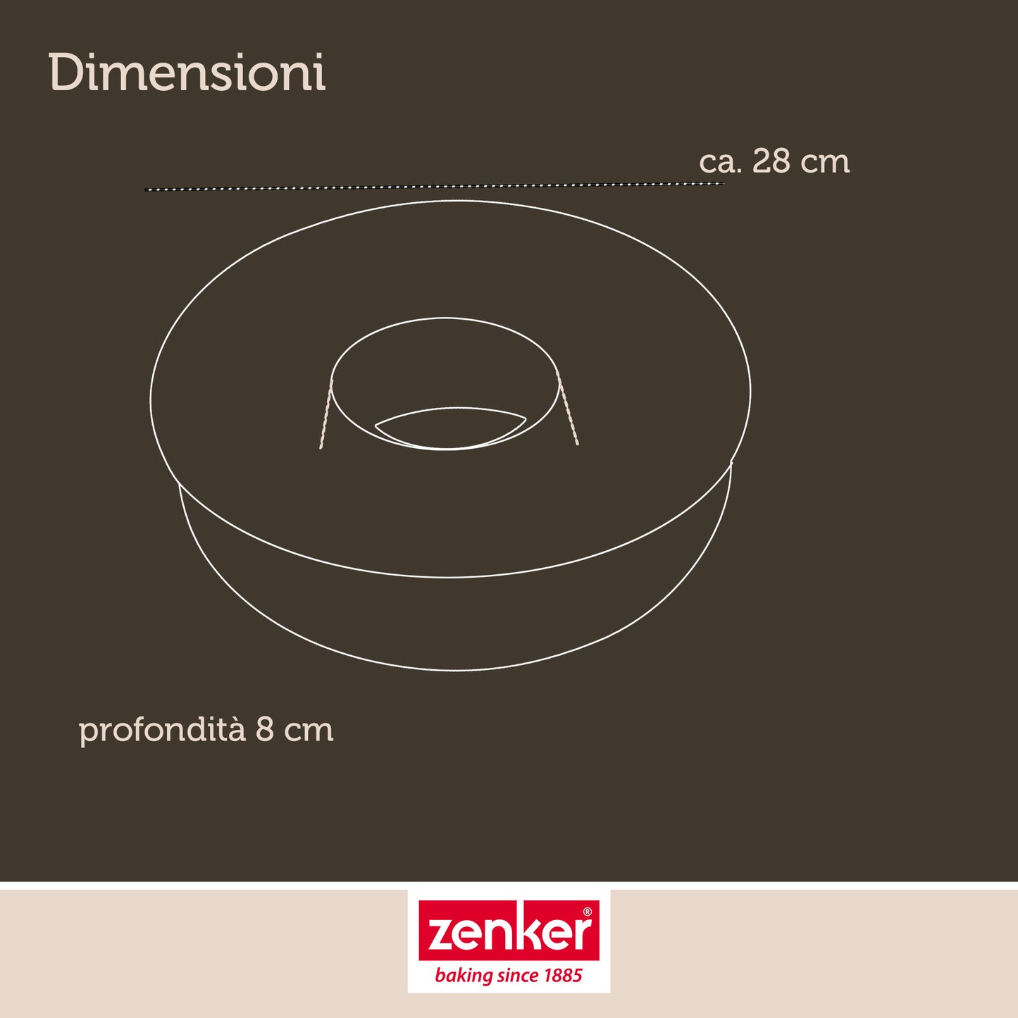 Stampo per Ciambella Liscia, Ø28x8 cm