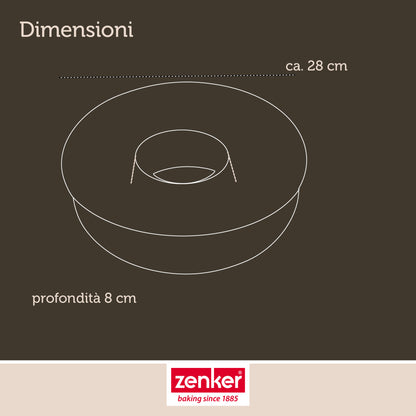 Stampo per Ciambella Liscia, Ø28x8 cm