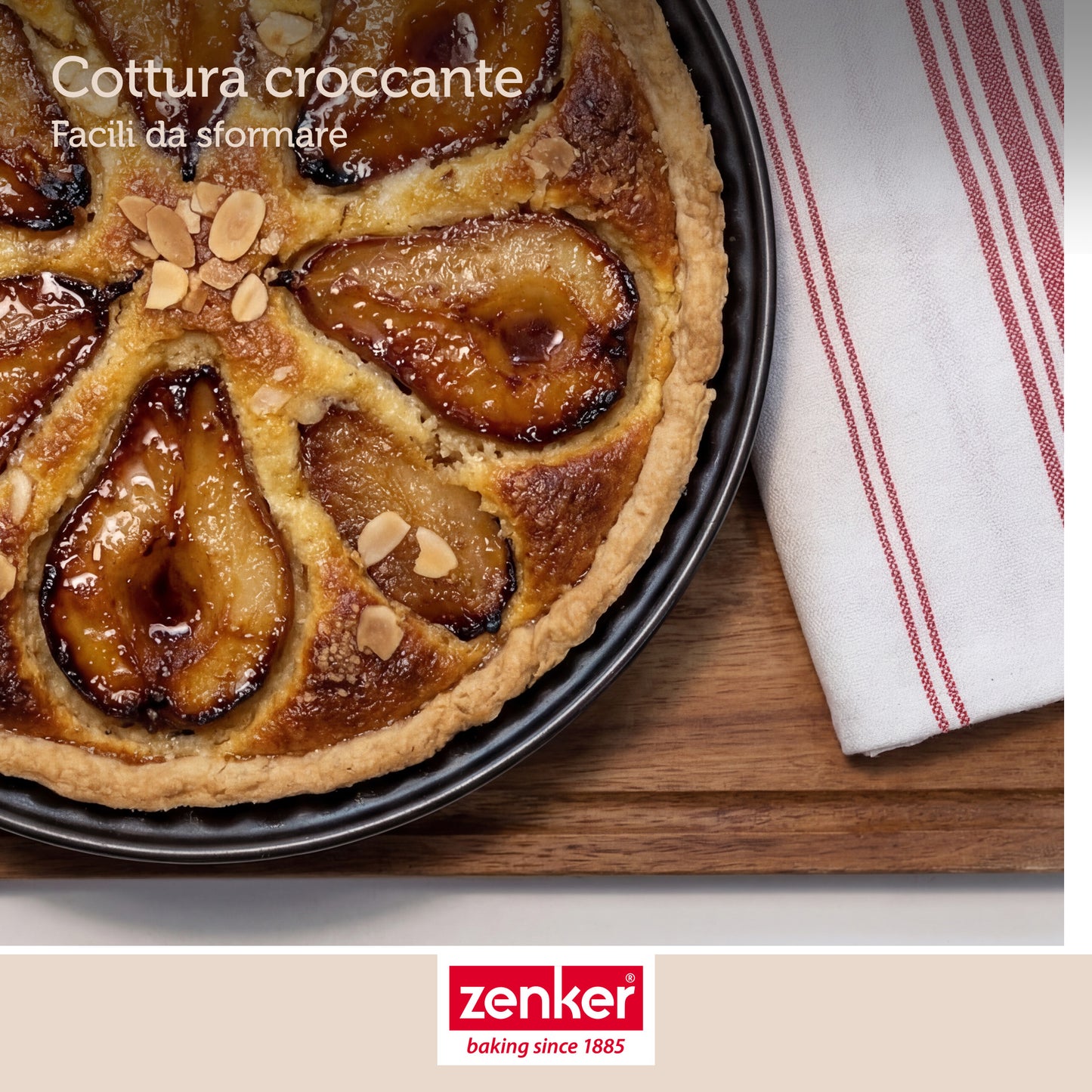 Stampo per crostata fondo liscio, Ø28 cm