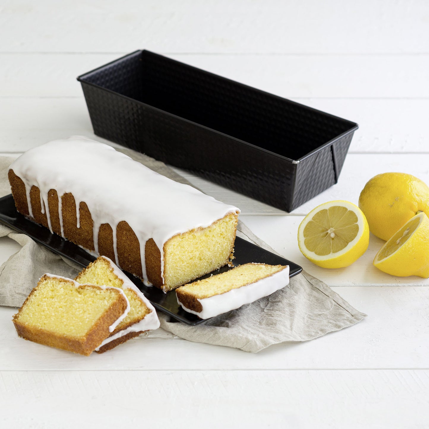 Stampo per plumcake e pane, 35 cm, Linea Black Metallic