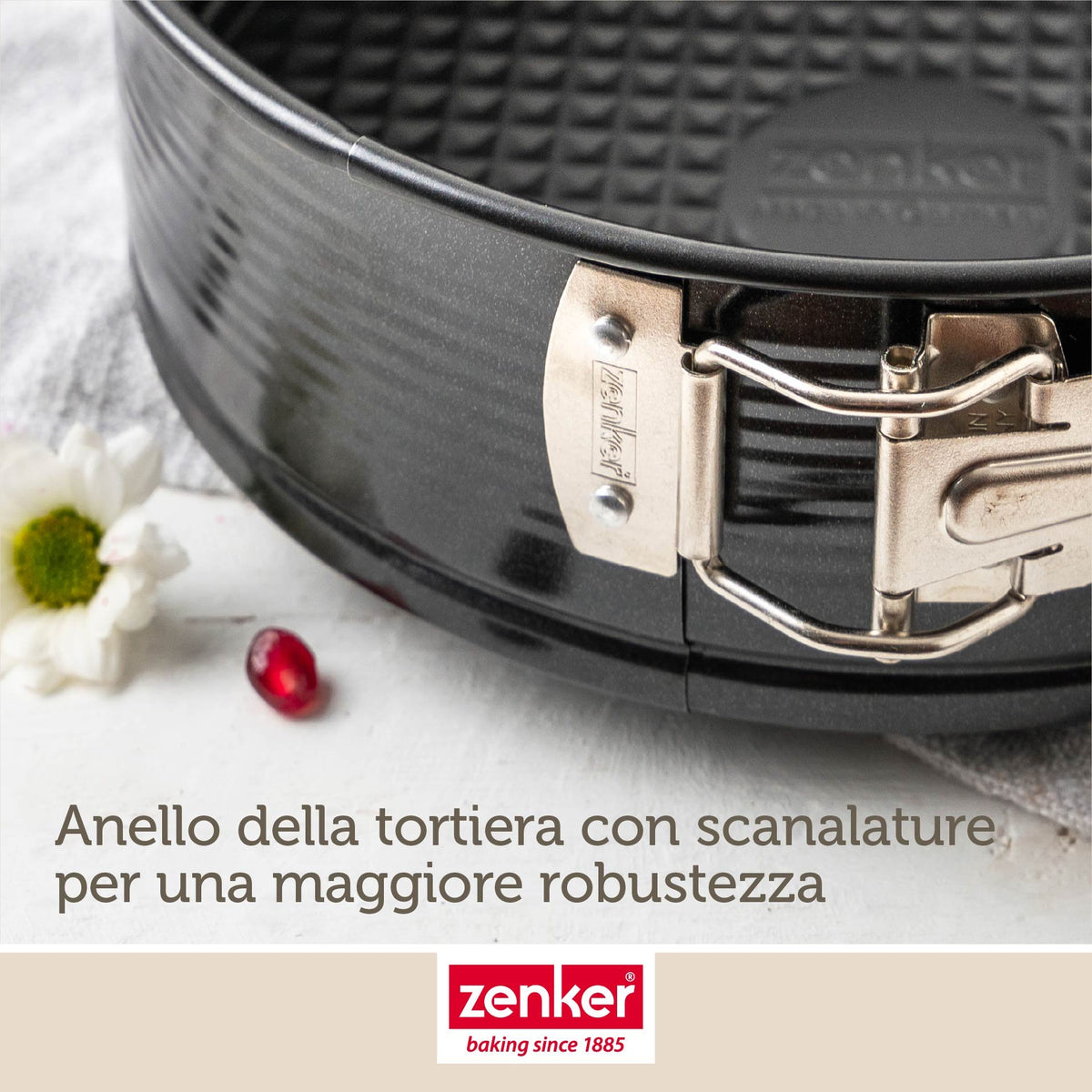 Tortiera apribile, 2 fondi, 24 cm