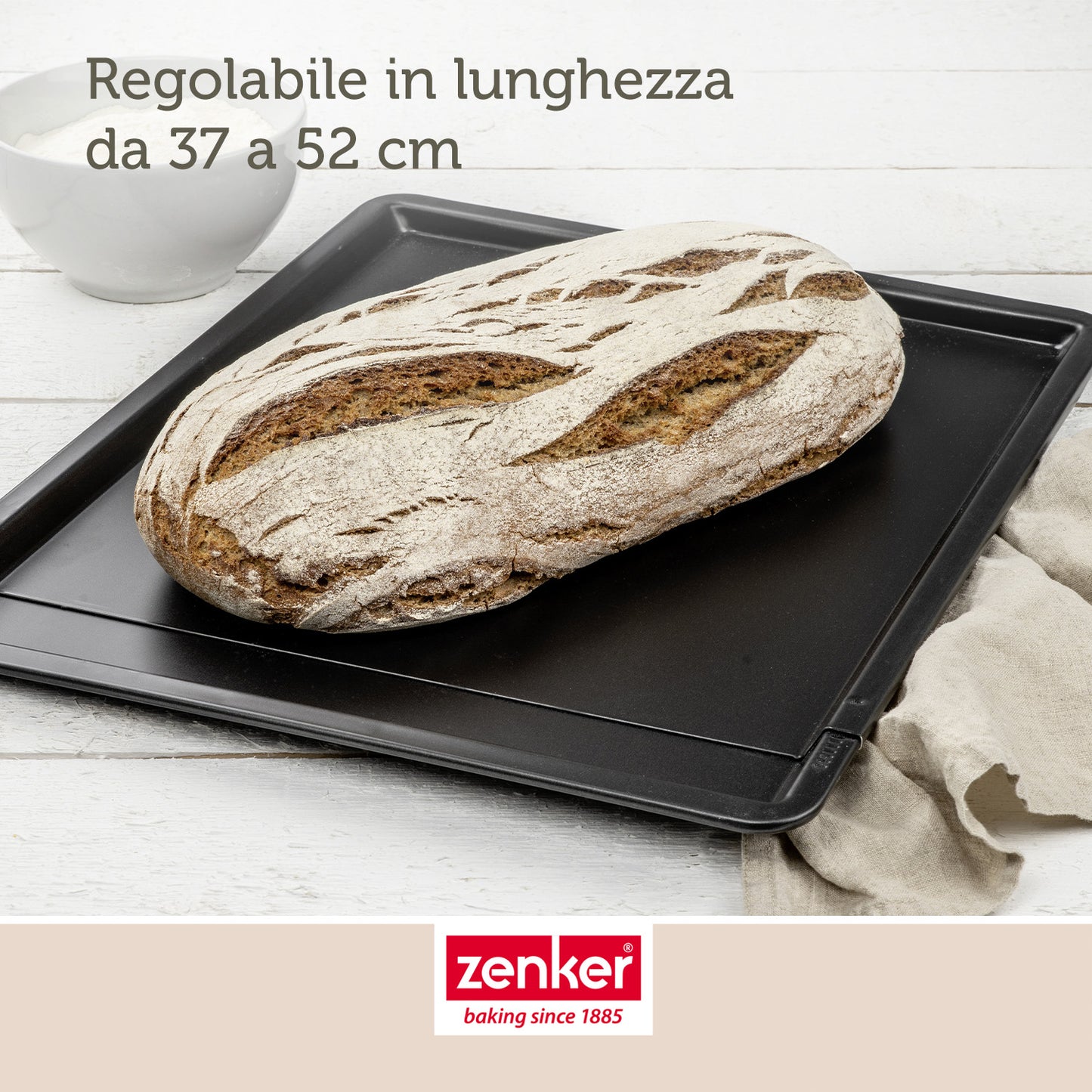 Teglia estensibile 37-52cm, linea Black Metallic