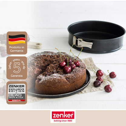 Tortiera antiaderente apribile a cerniera, Ø24cm Linea Black Metallic