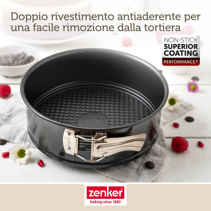 Tortiera con cerniera,  Ø20 cm, Linea Perfect Black