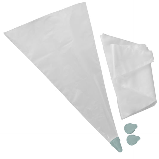 Set Sac à Poche Monouso 4 Pezzi con 3 Beccucci in Plastica